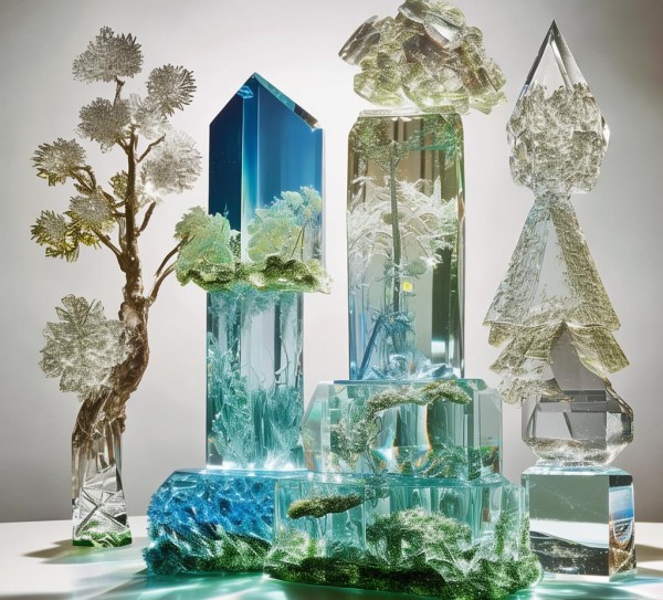 水晶艺术中的自然之美——从自然到艺术的水晶产品画册设计